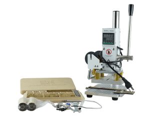 LEATHER FOIL STAMPING MACHINE WITH FONT SET